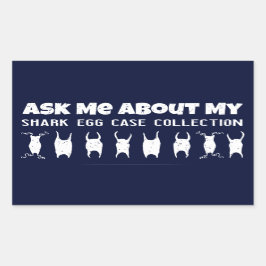 Adesivo Retangular Coletor de Ovos de Tubarão