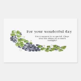 Adesivo Retangular Colheita de Vinhetas