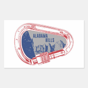 Adesivo Retangular Colinas do Alabama Subindo Carabiner