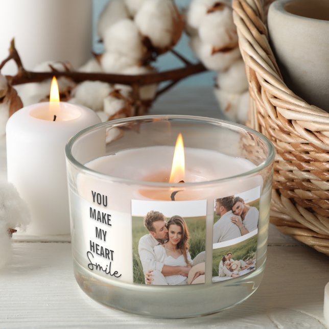 Adesivo Retangular Collage Casal Foto e citação romântica (Criador carregado)