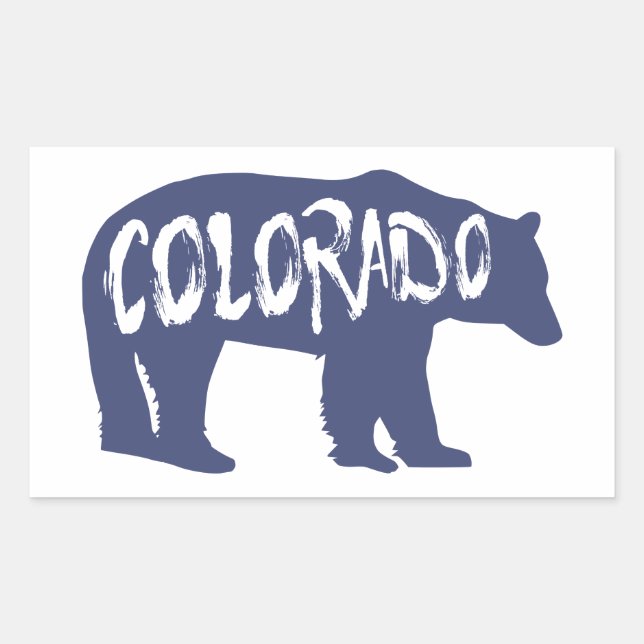 Adesivo Retangular Colorado Bear (Frente)
