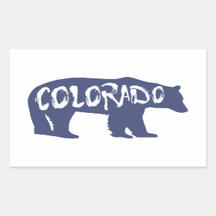 Adesivo Retangular Colorado Bear