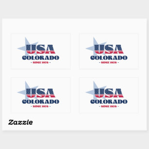 Adesivo Retangular Colorado My Home State Sticker