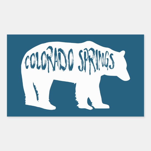 Adesivo Retangular Colorado Primavera Bear (Frente)
