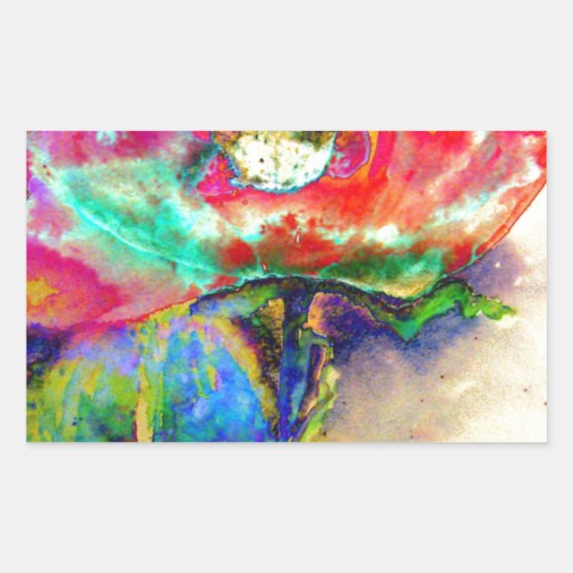 Adesivo Retangular Colorir Abstrato pãozinho (Frente)