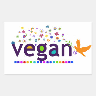 Adesivo Retangular Colorir Vegan
