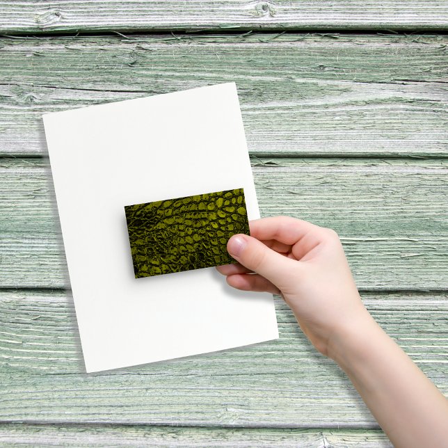 Adesivo Retangular Coluna de cor Dourada do Alligador (Criador carregado)