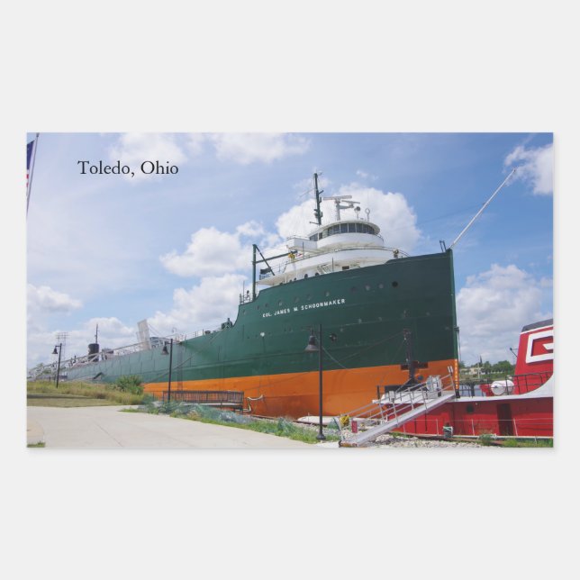 Adesivo Retangular Coluna James M. Schoonmaker (Frente)