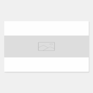 Adesivo retangular com a sua imagem