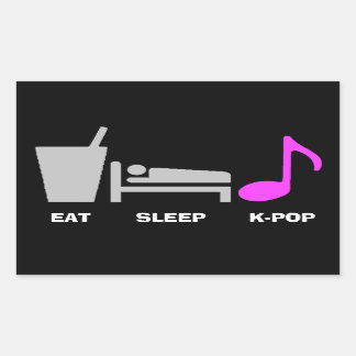 Adesivo Retangular Coma o Kpop Sticker
