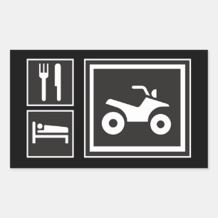 Adesivo Retangular Coma Sleep QUAD!