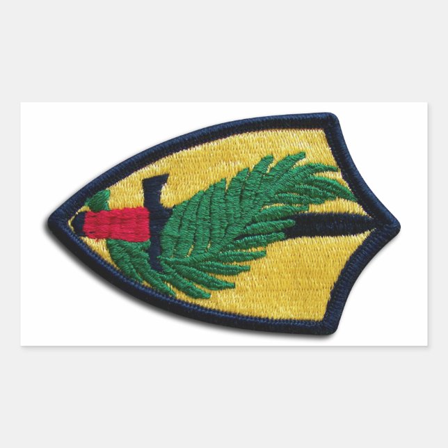 Adesivo Retangular Comando Central do Exército CENTCOM Veteranos JSCA (Frente)