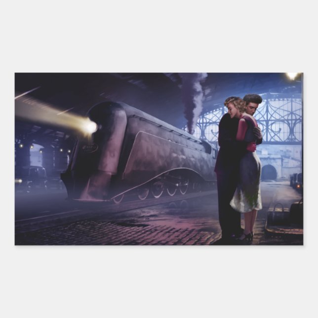 Adesivo Retangular Comboio azul (Frente)