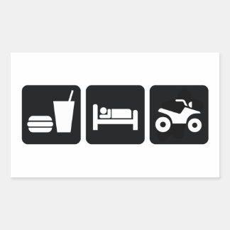 Adesivo Retangular Comer ATV do Sono