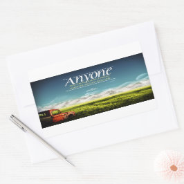 Adesivo Retangular "Cometer erros" Citação Inspiracional