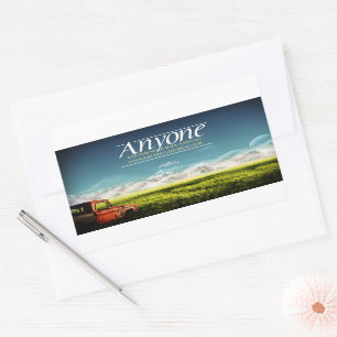 Adesivo Retangular "Cometer erros" Citação Inspiracional