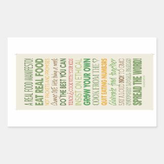 Adesivo Retangular Comida Inspiron Stickers