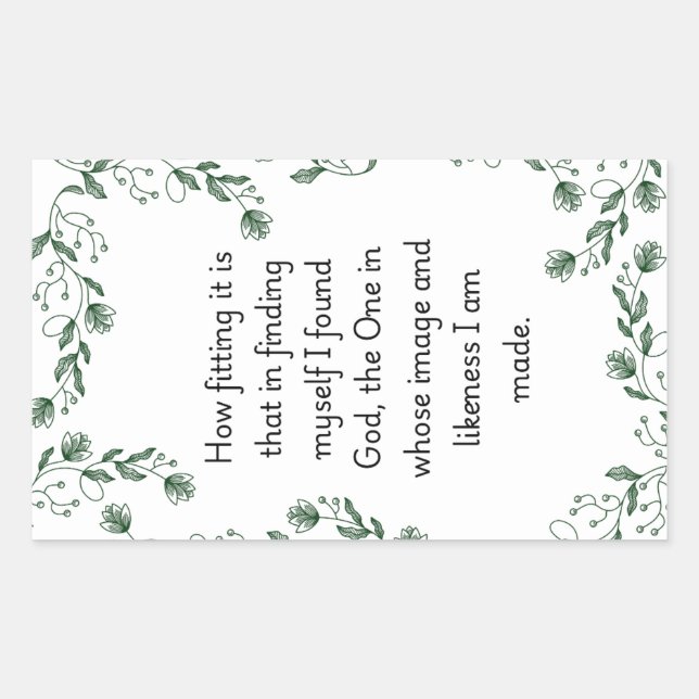 Adesivo Retangular Como encaixar - Vinheta (Frente)