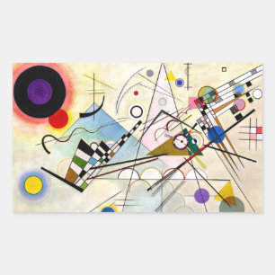 Adesivo Retangular Composição 8 de Kandinsky