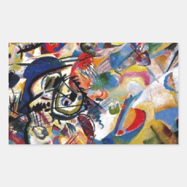 Adesivo Retangular Composição VII de Kandinsky (Frente)