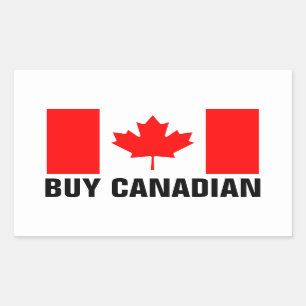 Adesivo Retangular Comprar de autocolantes canadianos com bandeira do