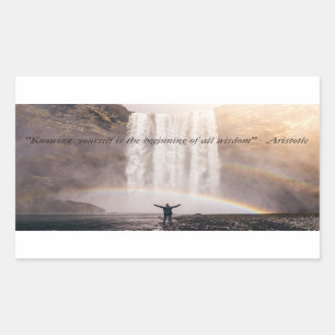Adesivo Retangular Conhecendo-se - Retângulo Sticker