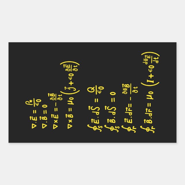 Adesivo Retangular Convite para Sticker Quadrado de Fórmula Física (Frente)