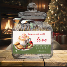 Cookies de natal de aves de aquarela