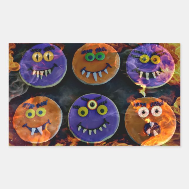Adesivo Retangular Cookies Demon! (Frente)