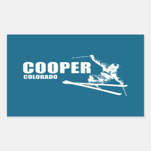 Adesivo Retangular Cooper Colorado Skier