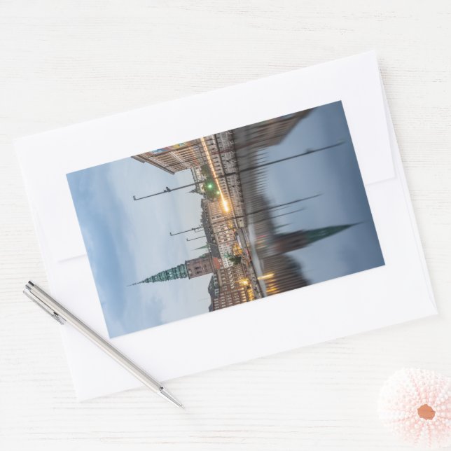 Adesivo Retangular Copenhaga Dinamarca (Envelope)