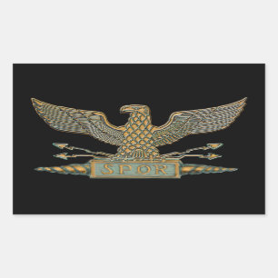 Adesivo Retangular Copper Roman Eagle