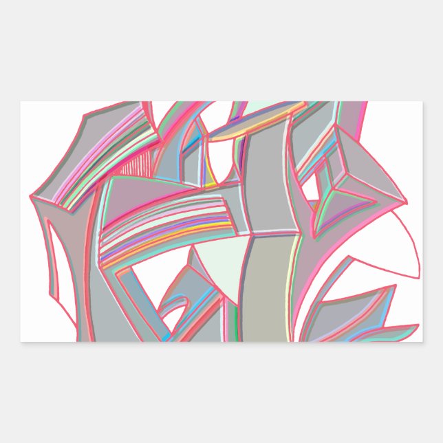 Adesivo Retangular Cor Personalizada (Frente)