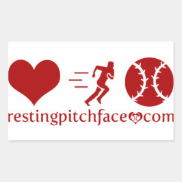 Adesivo Retangular Coração, Hustle, HBP Sticker