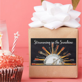 ADESIVO RETANGULAR CORDAS DE GUITAR NO SOL