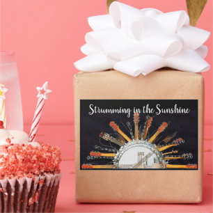 ADESIVO RETANGULAR CORDAS DE GUITAR NO SOL