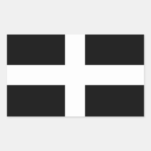 Adesivo Retangular Cornwall - Cornish Flag/Rua. Piran's