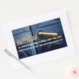 Adesivo Retangular Cotação Inspiracional Rosa Wilder Lane