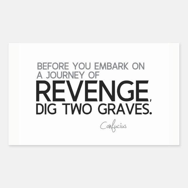Adesivo Retangular COTAS: Confúcio: Viagem de vingança (Frente)