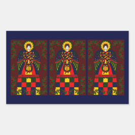 Adesivo Retangular Country Angel Sticker