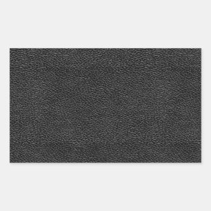 Adesivo Retangular Couro Preto Faux