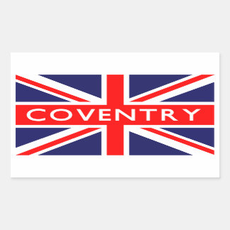 Adesivo Retangular Coventry: Bandeira Britânica