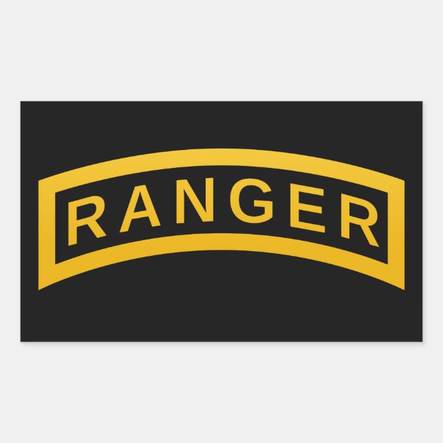 Adesivo Retangular Crachá de Ranger (Frente)