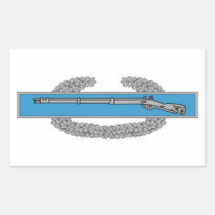 Adesivo Retangular Crachá do Exército de Infantryman