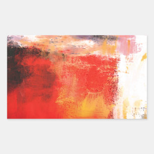 Adesivo Retangular Creative Red Abstrato