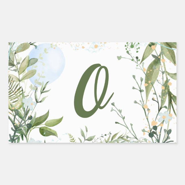 Adesivo Retangular Crescendo como uma erva, rapaz, personalize, (Frente)