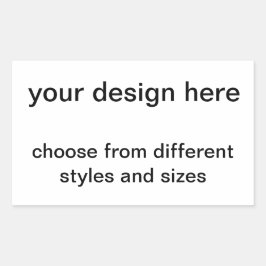 Adesivo Retangular crie o seu