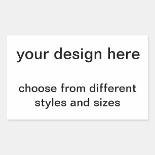 Adesivo Retangular crie o seu