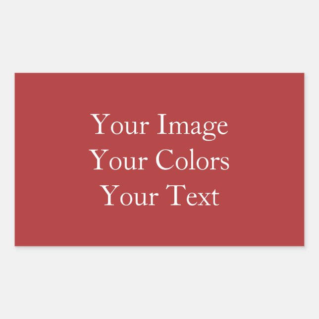 Adesivo Retangular Crie o Seu Próprio (Frente)