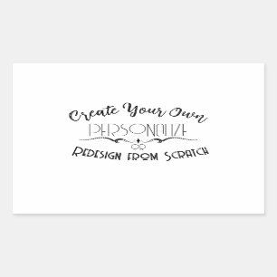 Adesivo Retangular Crie seu